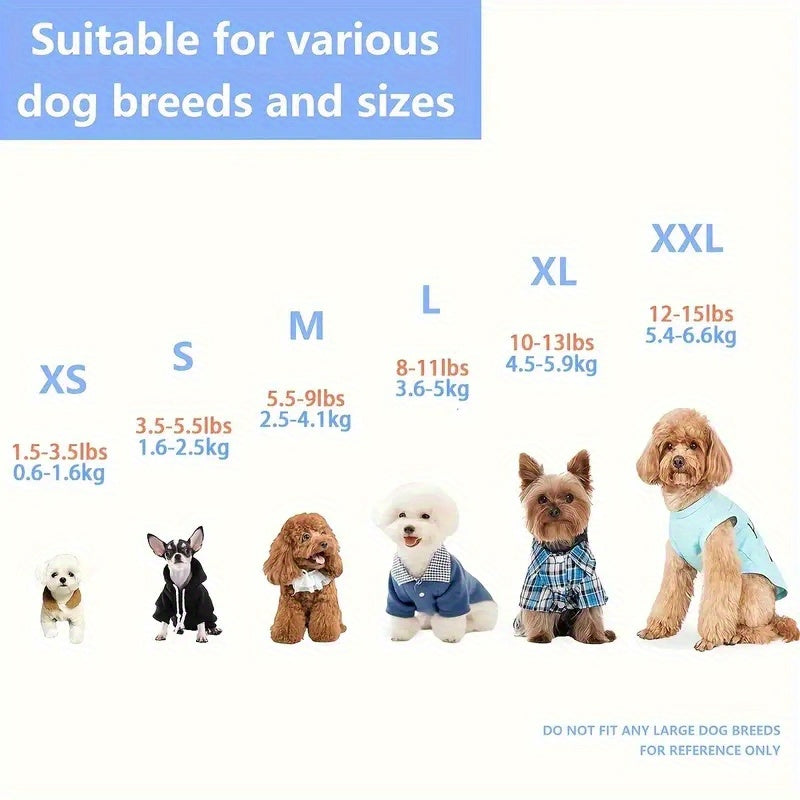 Dog Raincoat, Puppy Pet Clothes, Dog Rain Jumpsuit, Hooded Reflective Warning Costume For Dogs