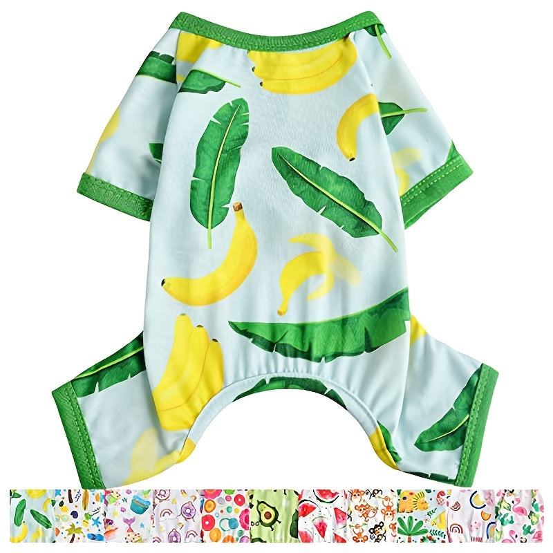 Dog Clothes For Small Dogs Boy Girl, Dog Pajamas Tiny Chihuahua Yorkie Spring Summer Shirt, Cute Puppy Outfit Pjs Jumpsuit Cat Onesie Apparel Pet Clothes