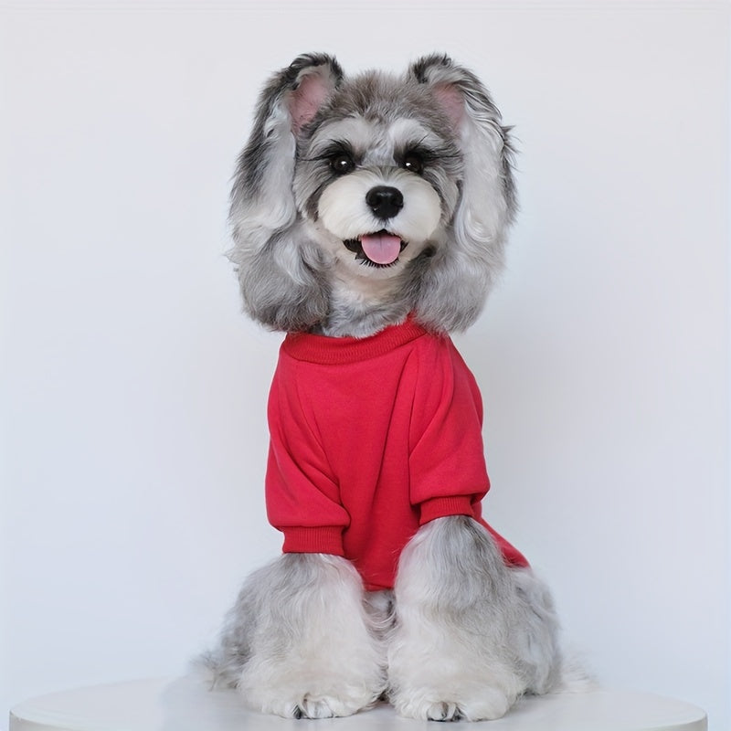 8pcs New Spring/Autumn Cute Plus Velvet Pet Dog Sweater Set, Eight-piece Dog Clothes, Print Design, Patriotic Love Family and Good Friends Dog Festival Clothes, Dog Hooded Sweatshirt, Eight Colors Available at the Same Time,