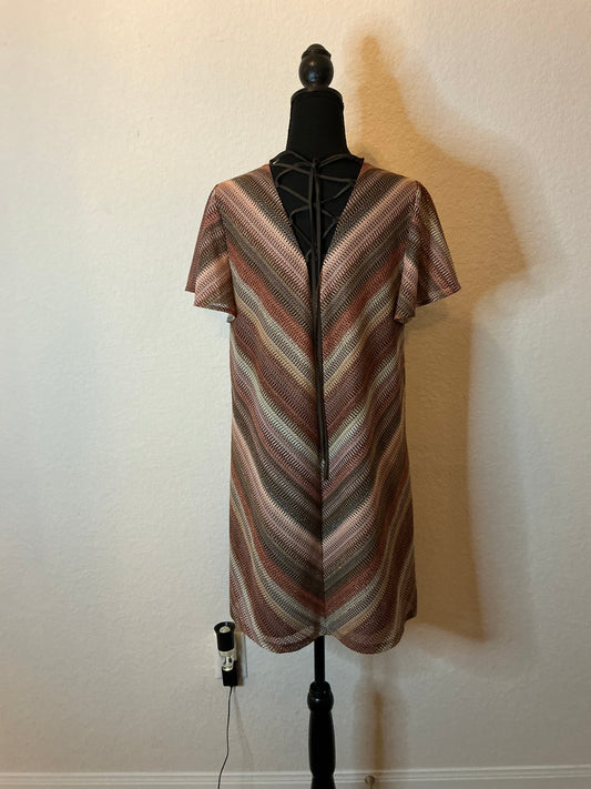 BCBGeneration Metallic Chevron Mini Dress – NWT