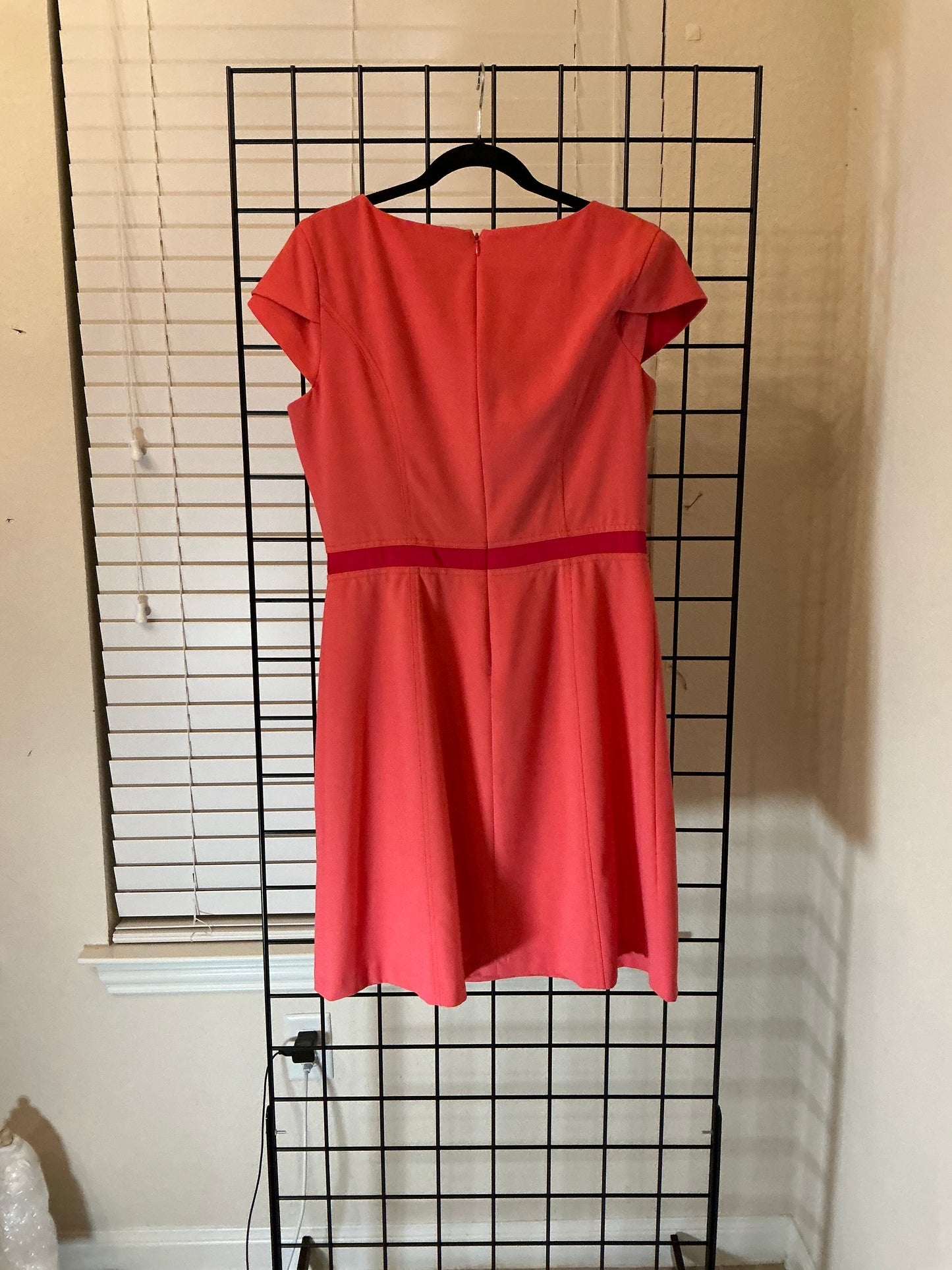 Marc New York Coral Fit-and-Flare Dress – Size 12