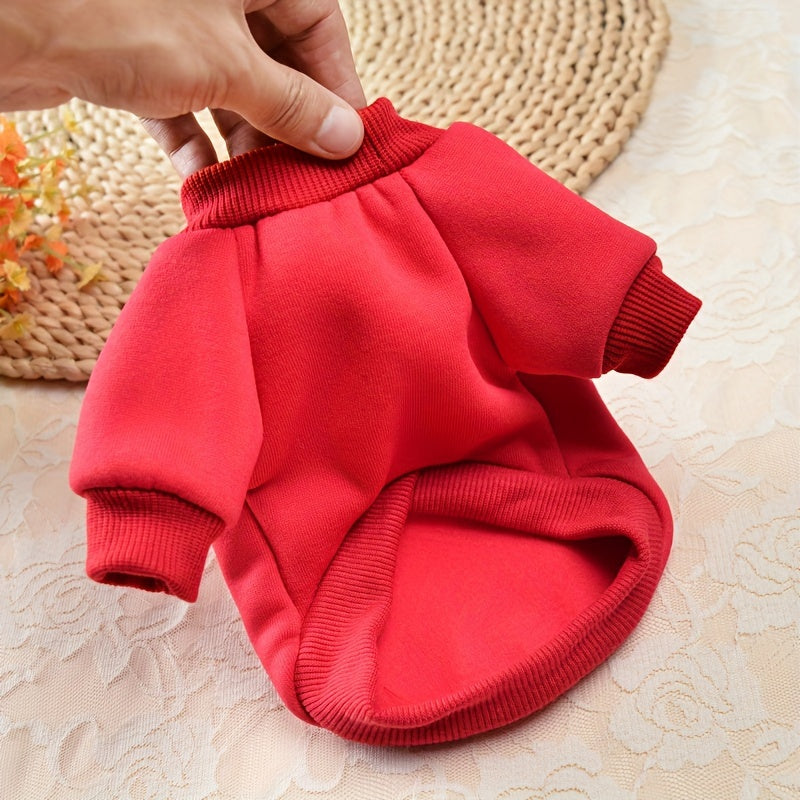 8pcs New Spring/Autumn Cute Plus Velvet Pet Dog Sweater Set, Eight-piece Dog Clothes, Print Design, Patriotic Love Family and Good Friends Dog Festival Clothes, Dog Hooded Sweatshirt, Eight Colors Available at the Same Time,