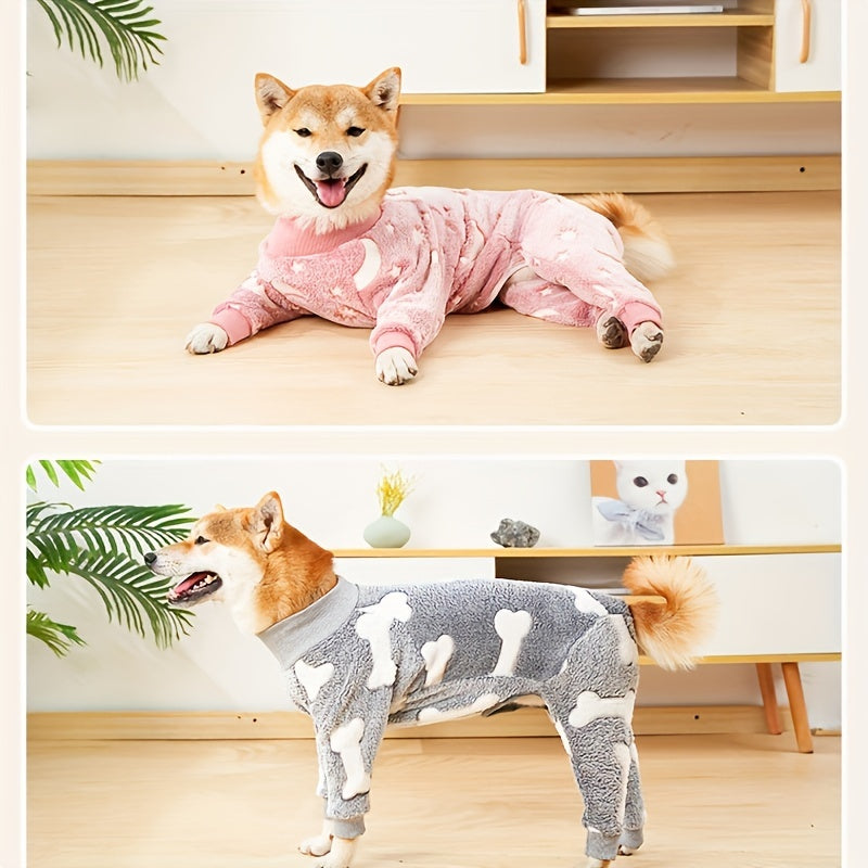 1pc Dog Pajama for Large Dogs - Cozy Pet Clothes for a Good Night's Sleep Christmas Gift