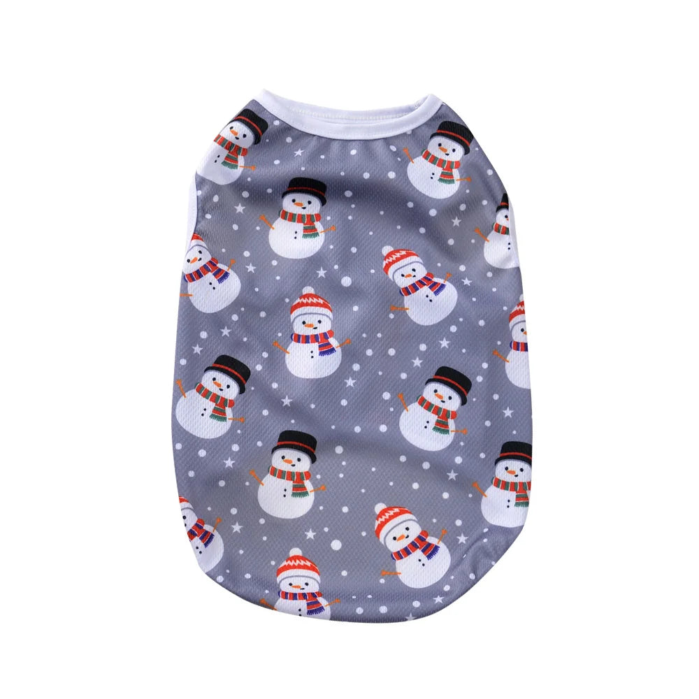 Pet Dog Clothes For Small Medium Dogs Cats Christmas Print Puppy Coat Funny Party Dressed Up Cosplay Costume Chihuahua Outfits