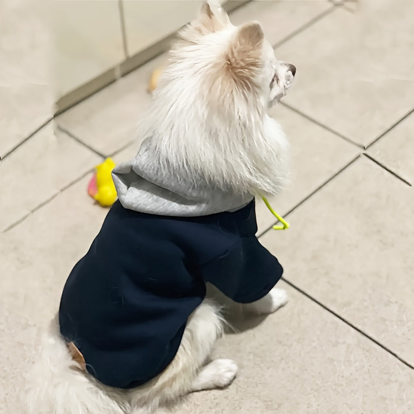 Cosy Knit Dog Hoodie Sweater - Soft, Warm, Thick, and Breathable Polyester Pullover for Small to Medium Breeds, Hand Wash Only, Perfect for Spring, Summer, Autumn, and Winter, All-Season Wear, Easy to Put On and Take Off, Com