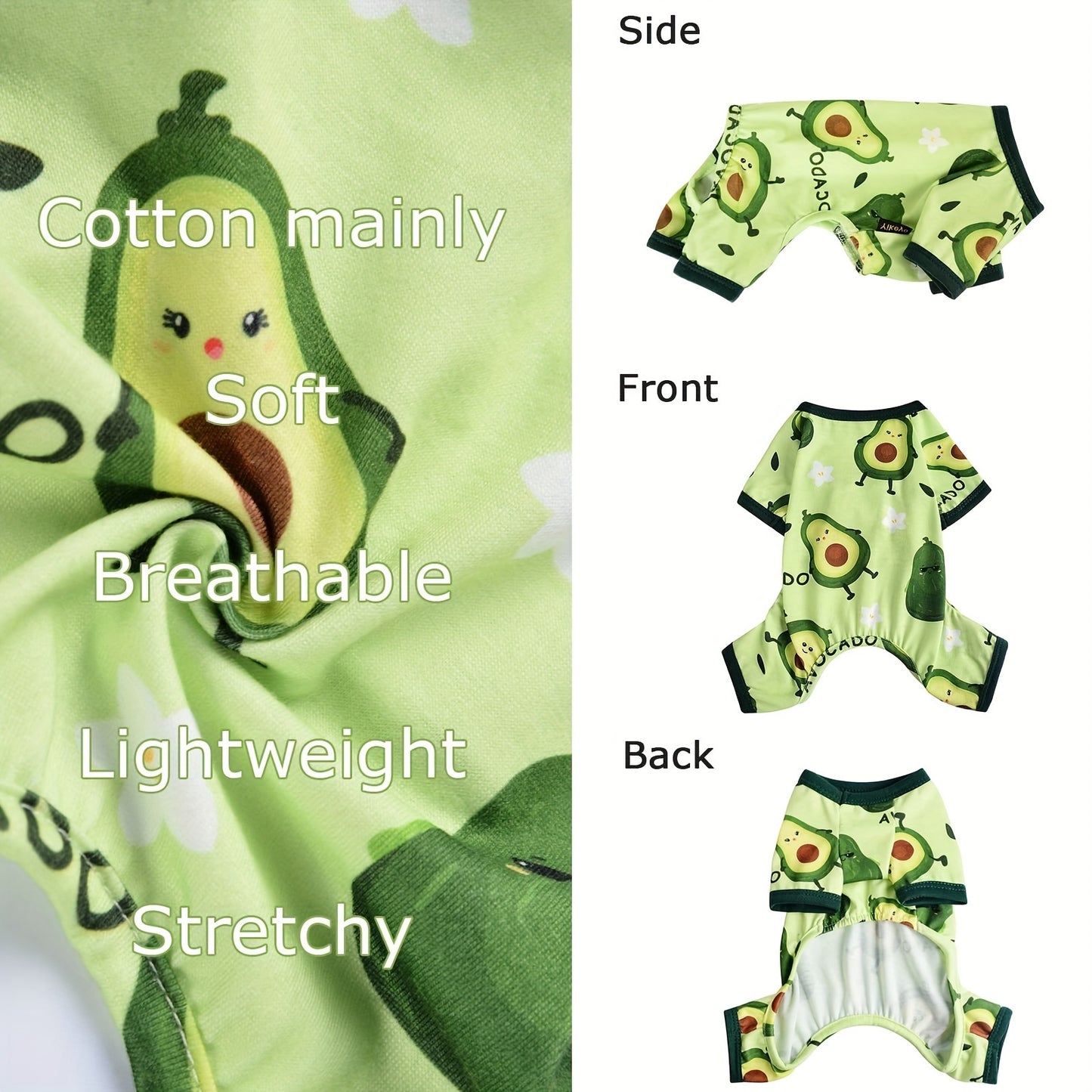 Dog Clothes For Small Dogs Boy Girl, Dog Pajamas Tiny Chihuahua Yorkie Spring Summer Shirt, Cute Puppy Outfit Pjs Jumpsuit Cat Onesie Apparel Pet Clothes