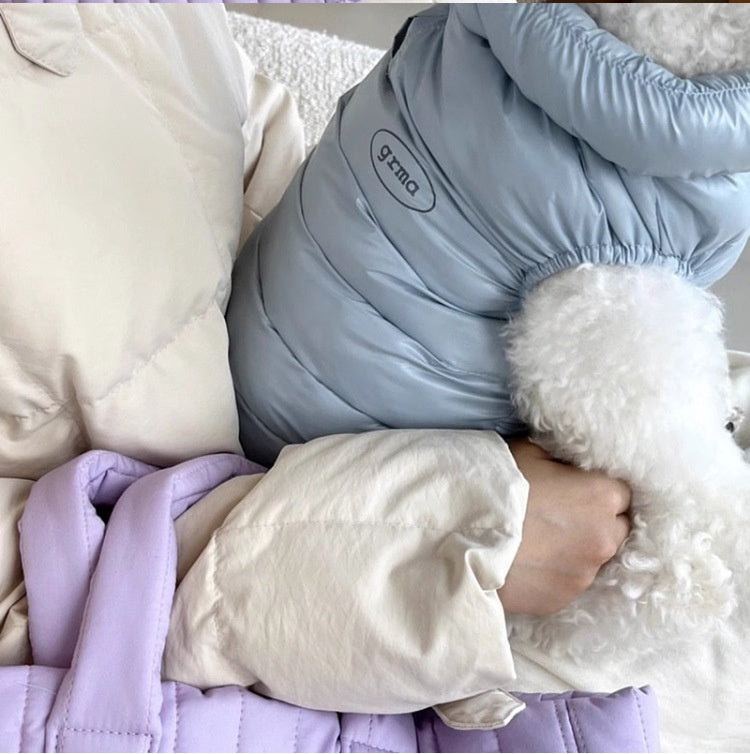 Morandi Simple Warm Dog Vest Autumn/Winter Thickened Teddy Bichon Bear Small Dog Cat Pet Clothes