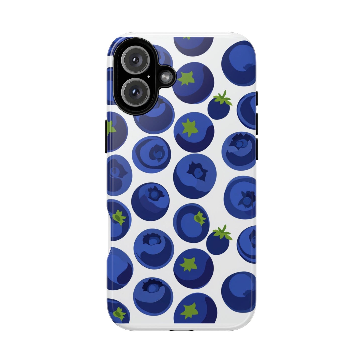 Blueberry Pattern Phone Case, Tough Cases, Fruit Phone Cover, Floral Phone Accessory, Nature Lover Gift, Stylish Tech Decor