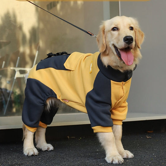 Golden Retriever Labrador Medium & Large Dog Winter Sweatshirt - Button Quadruped Dog Sweatshirt - 100% Polyester Comfort Warm Pet Clothes