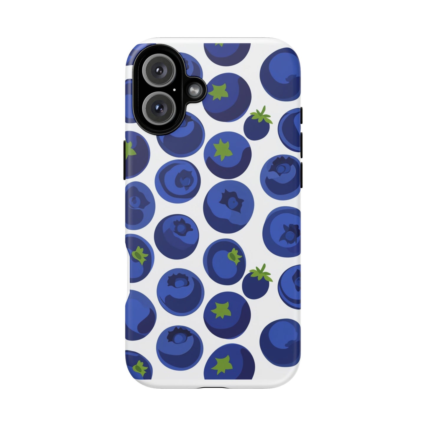 Blueberry Pattern Phone Case, Tough Cases, Fruit Phone Cover, Floral Phone Accessory, Nature Lover Gift, Stylish Tech Decor