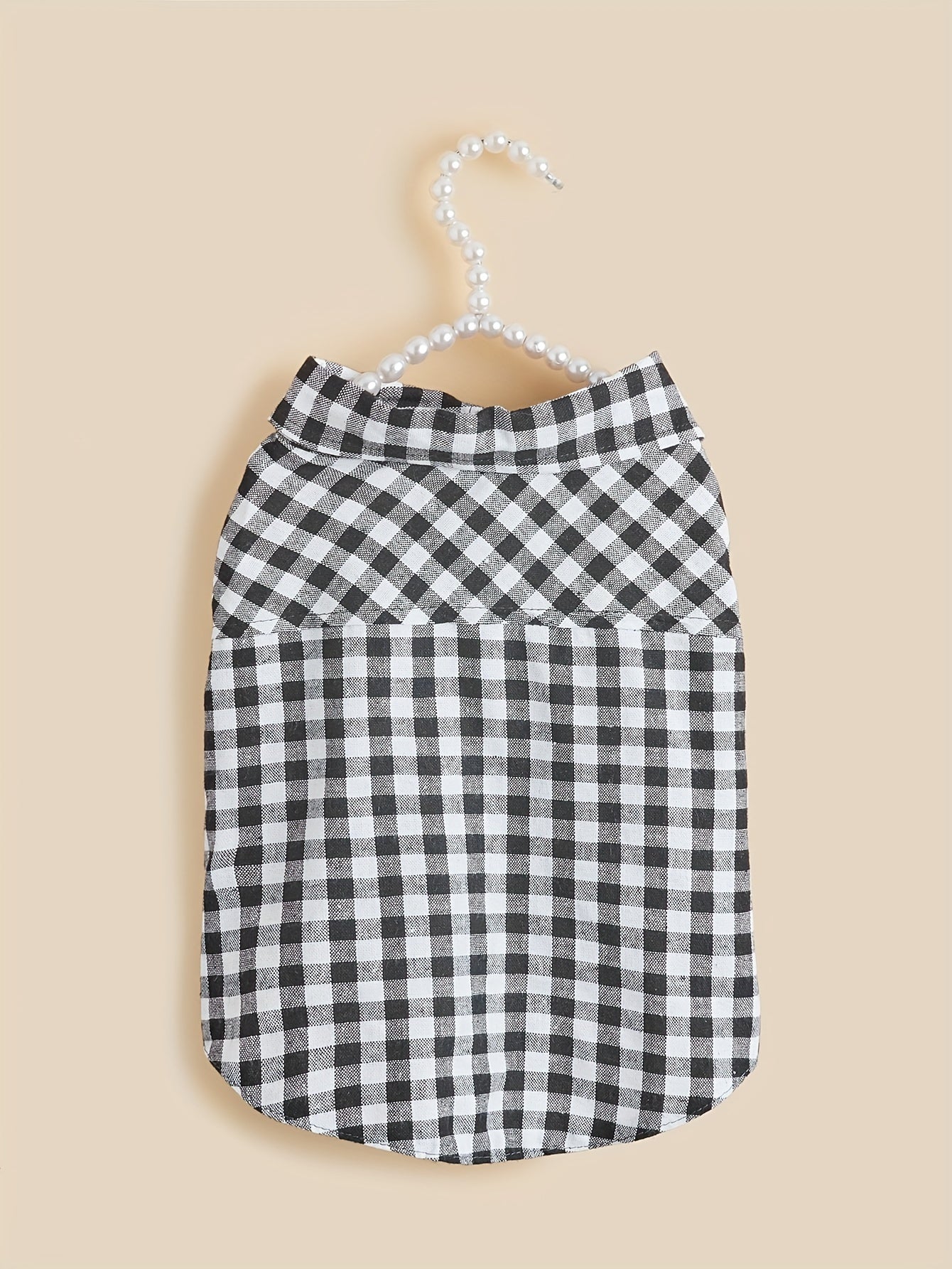 1pc Pet Clothes, Dog Plaid Shirt, Pet Jacket, Puppy Coat, Pet Button Shirt