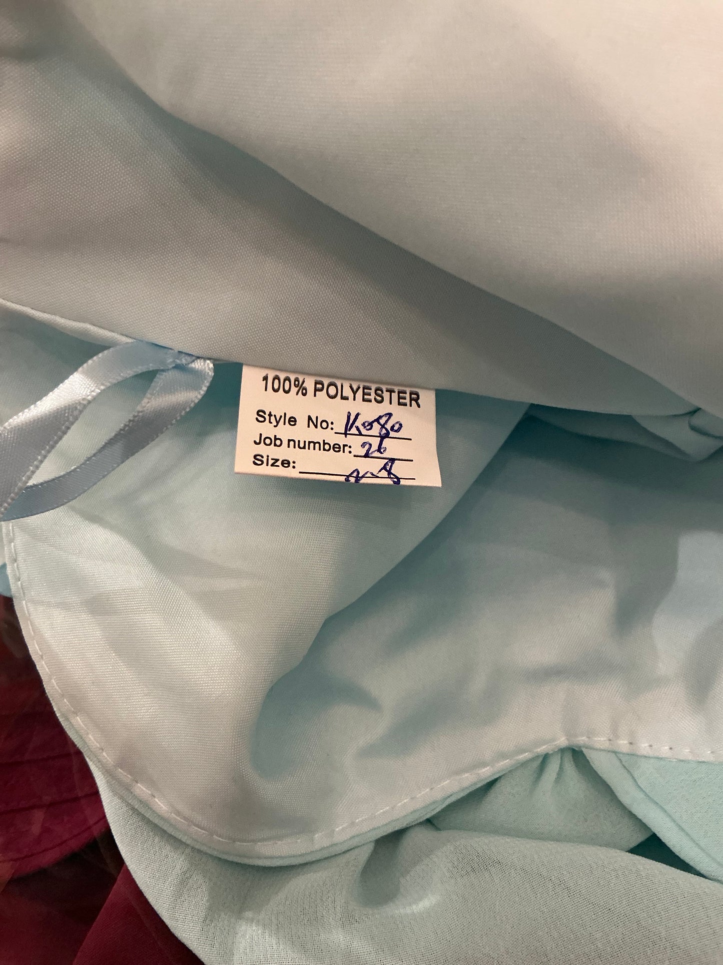 Aqua Blue One Shoulder Chiffon Dress with Rosette Strap – Size 2 – Flowy Formal Bridesmaid or Party Dress