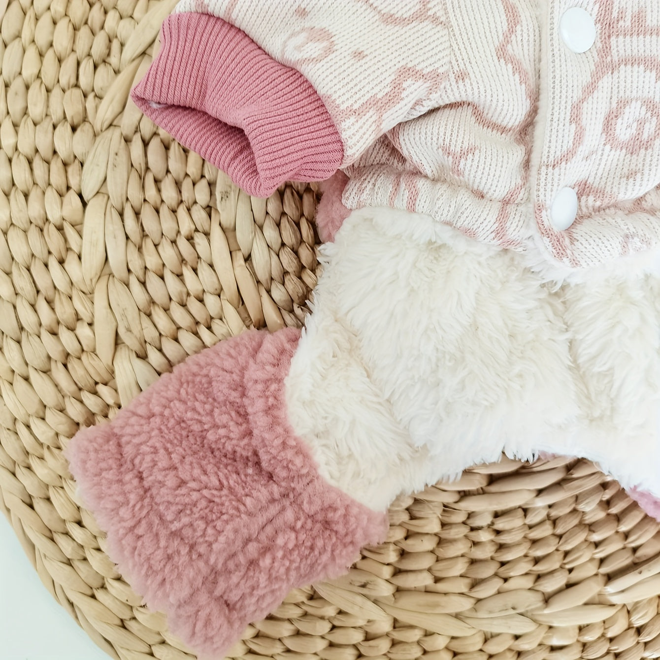 Adorable Plush Dog Onesie - Soft, Cuddly, and Warm Jumpsuit with Bear Pocket for Autumn and Winter - Perfect Pet Clothes for Dogs