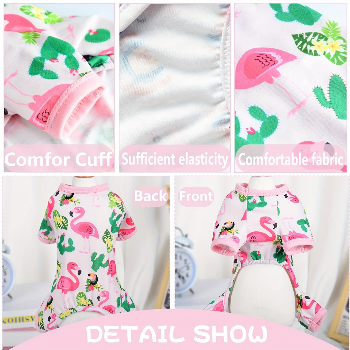 Dog Pajamas For Small Chihuahua Yorkie Teacup, Puppy Pjs Soft Pet Clothes Cat Shirts Outfit