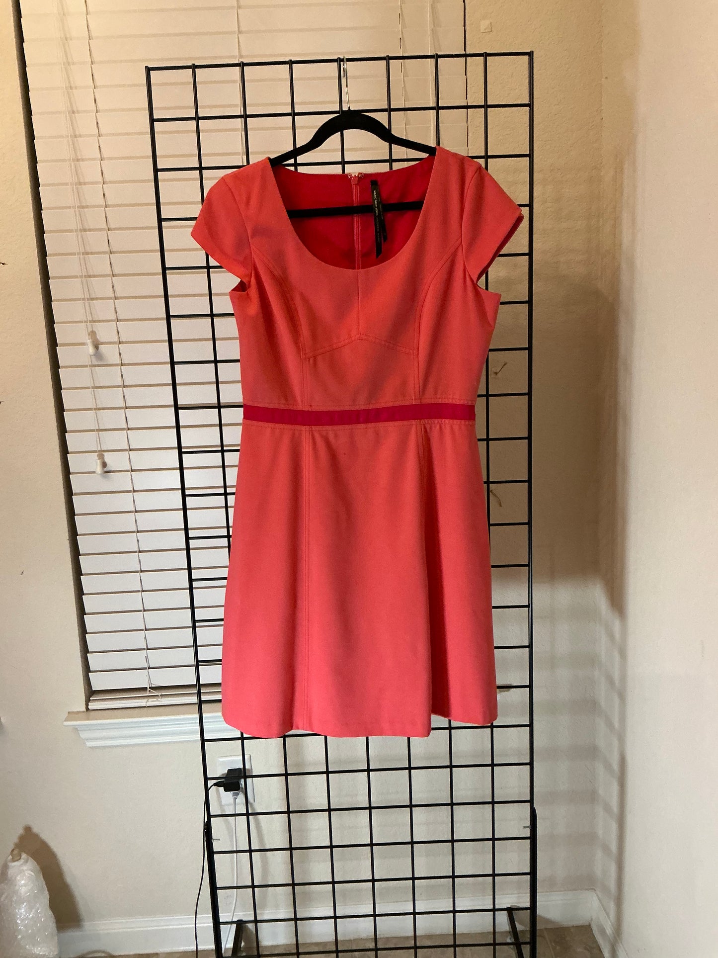 Marc New York Coral Fit-and-Flare Dress – Size 12