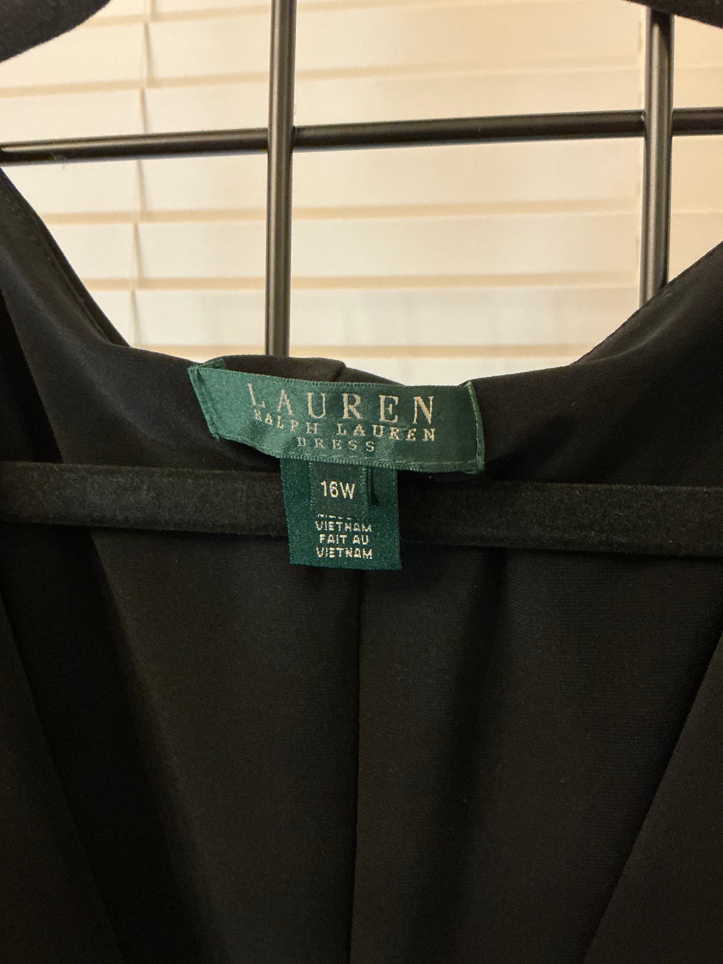 Lauren Ralph Lauren Black Cowl Neck Sheath Dress – Size 16W