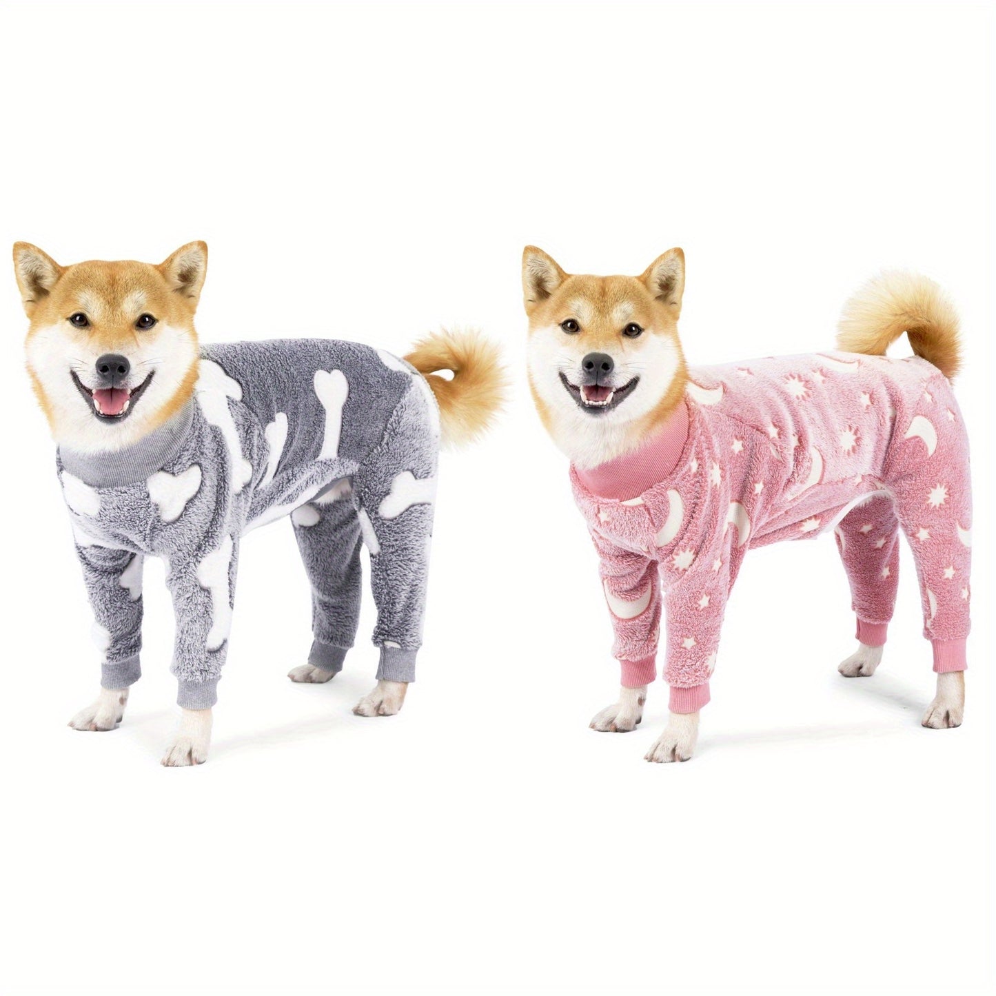 S-XXL Soft Winter Warm Dog Hoodie Warm Pet Clothes Pet Flannel Pet Pajamas For Medium Large Dogs Fur Proof Bulldog Clothes 1pcs