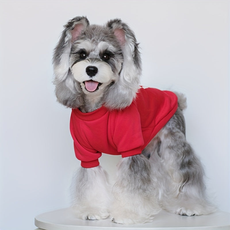 8pcs New Spring/Autumn Cute Plus Velvet Pet Dog Sweater Set, Eight-piece Dog Clothes, Print Design, Patriotic Love Family and Good Friends Dog Festival Clothes, Dog Hooded Sweatshirt, Eight Colors Available at the Same Time,