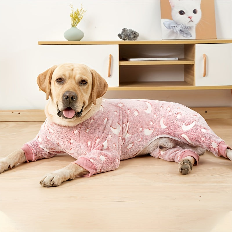 1pc Dog Pajama for Large Dogs - Cozy Pet Clothes for a Good Night's Sleep Christmas Gift