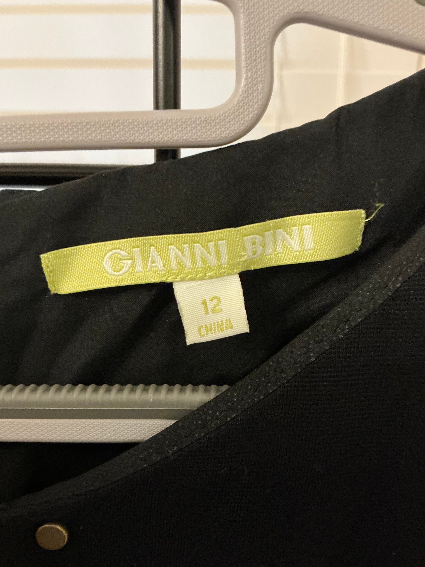 Gianni Bini Black Studded Mini Dress – Size 12