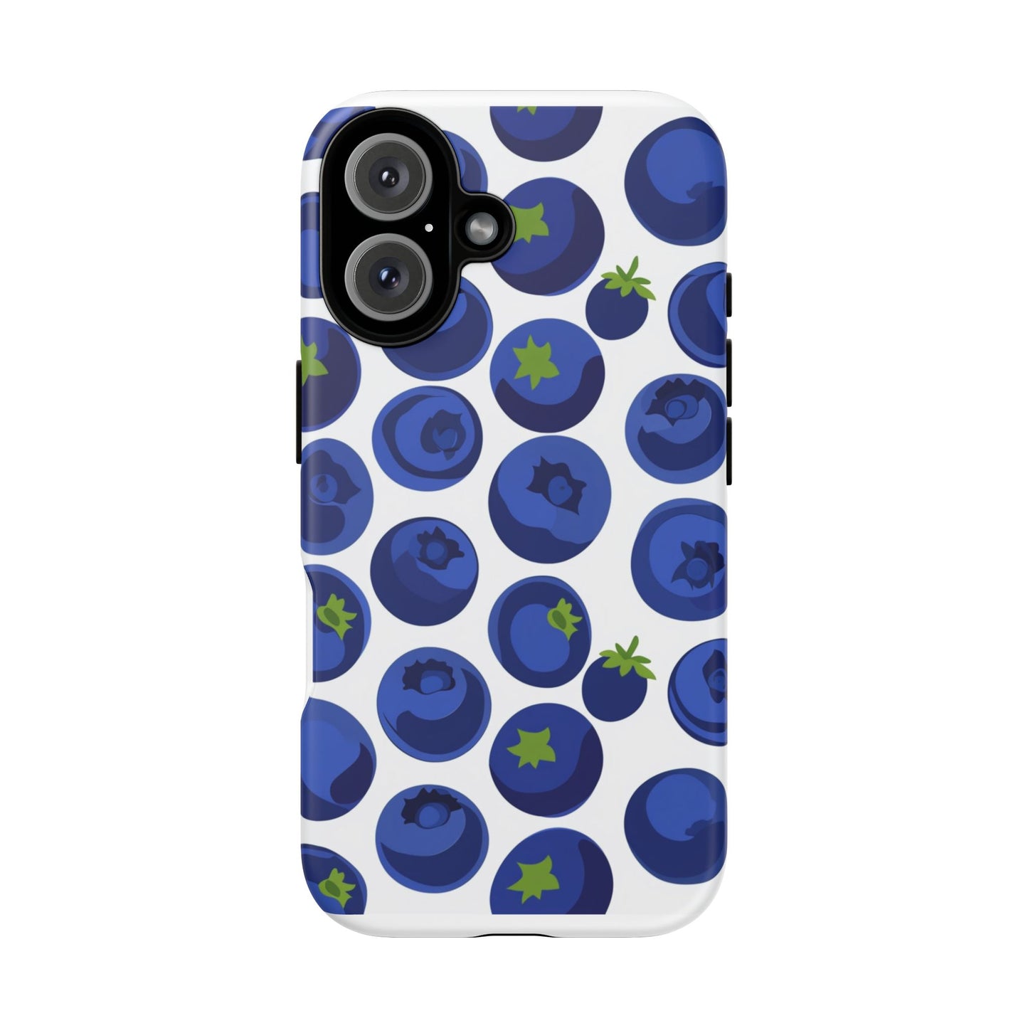 Blueberry Pattern Phone Case, Tough Cases, Fruit Phone Cover, Floral Phone Accessory, Nature Lover Gift, Stylish Tech Decor