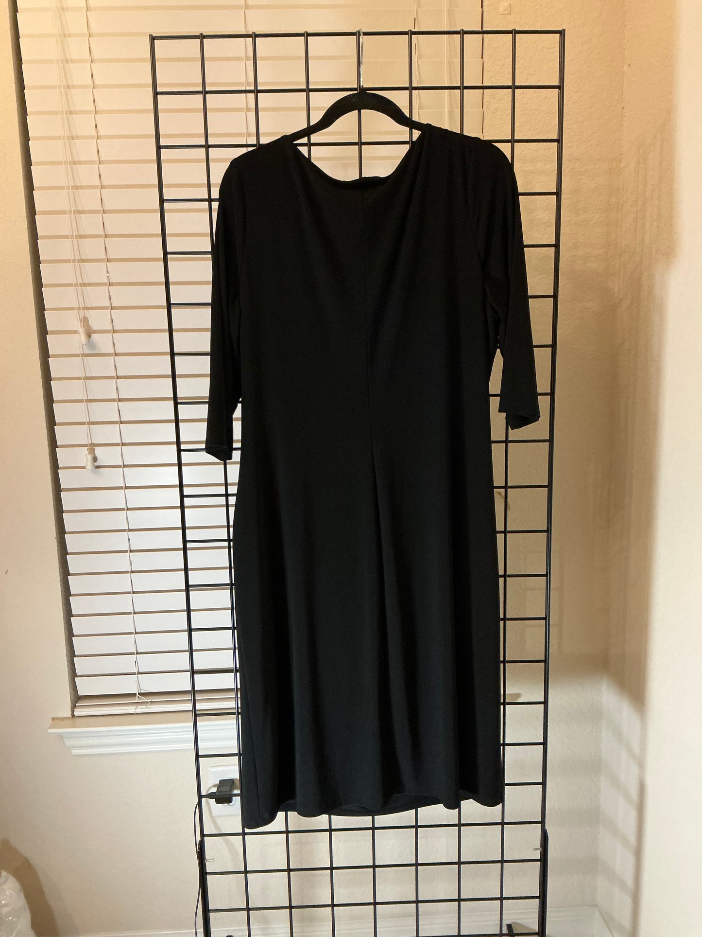 Lauren Ralph Lauren Black Cowl Neck Sheath Dress – Size 16W
