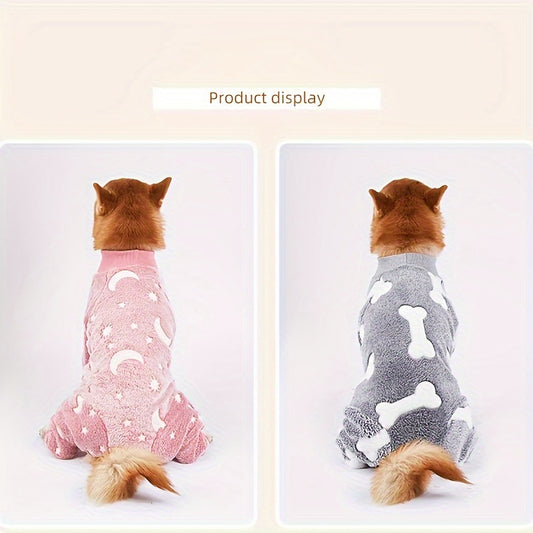 1pc Dog Pajama for Large Dogs - Cozy Pet Clothes for a Good Night's Sleep Christmas Gift