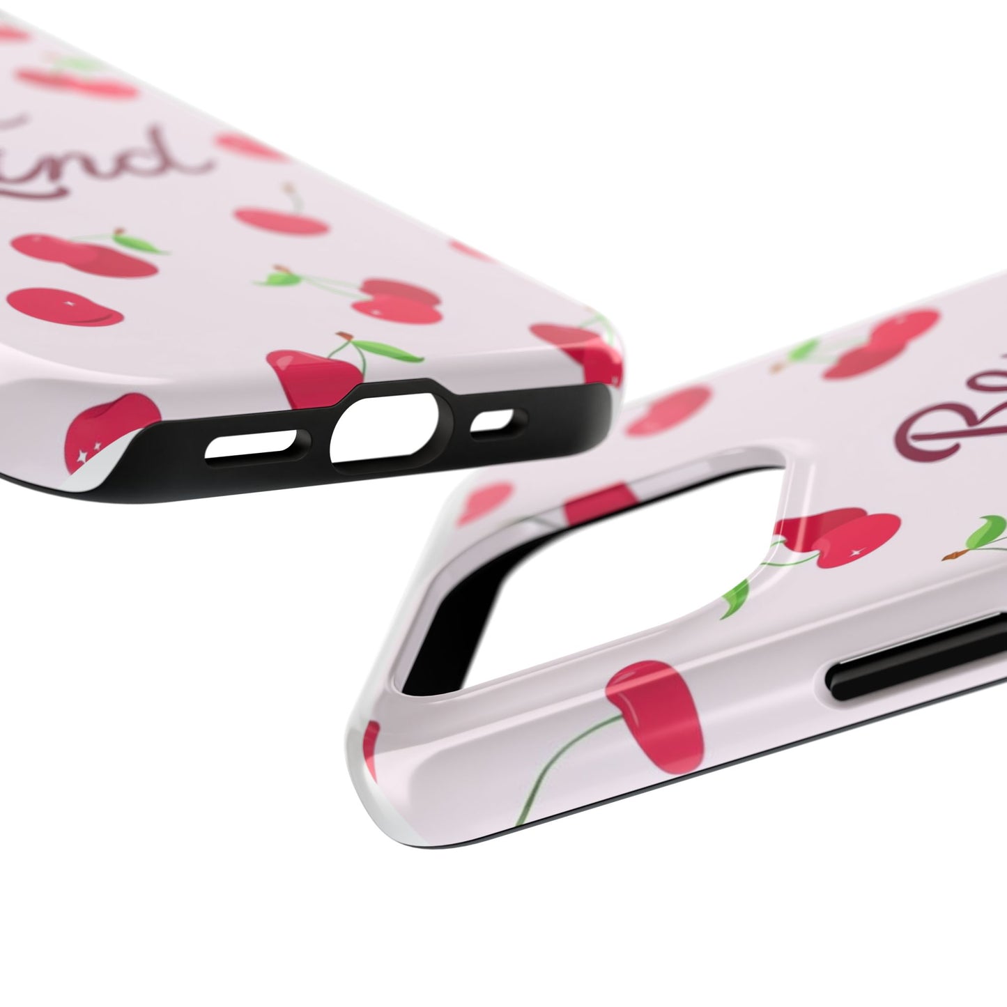 Cherry Blossom Tough Phone Case - "Be Kind" Design, Cute Phone Cover, Eco-Friendly Case, Gift for Friends, Positive Vibes