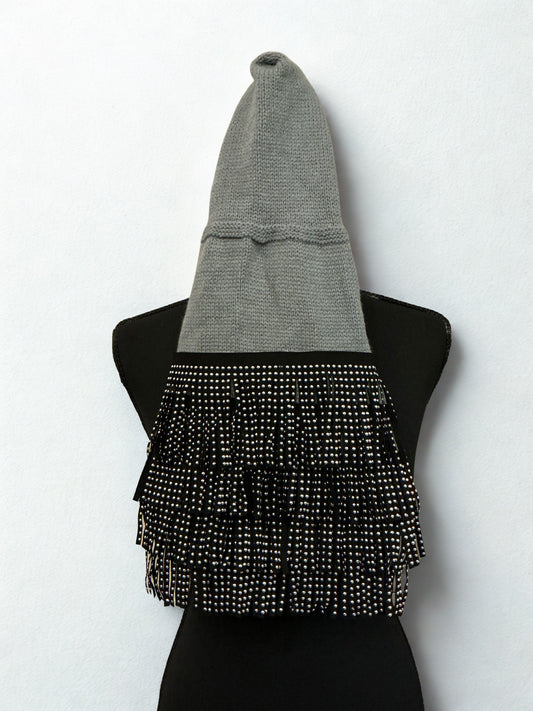 Customized Pet Hoodie Sweater with Rhinestone Fringe