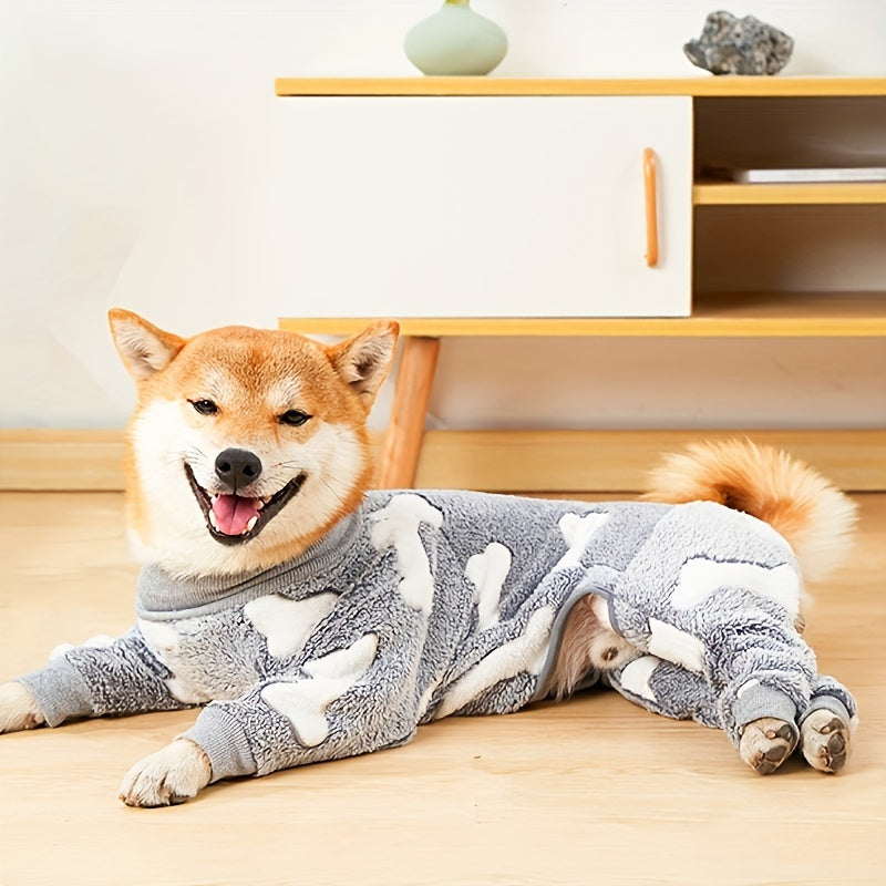 1pc Dog Pajama for Large Dogs - Cozy Pet Clothes for a Good Night's Sleep Christmas Gift