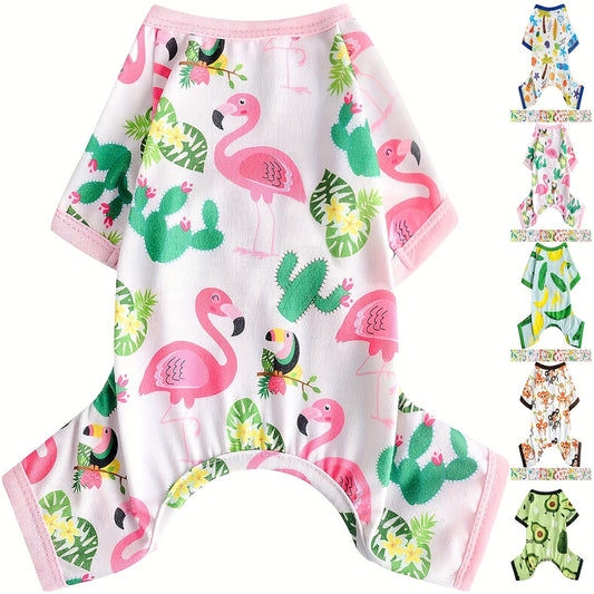 Dog Pajamas For Small Chihuahua Yorkie Teacup, Puppy Pjs Soft Pet Clothes Cat Shirts Outfit