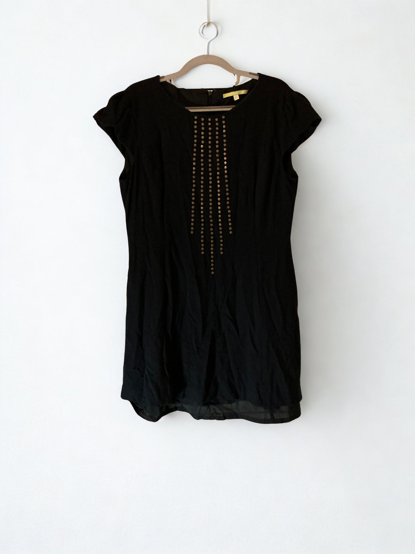 Gianni Bini Black Studded Mini Dress – Size 12