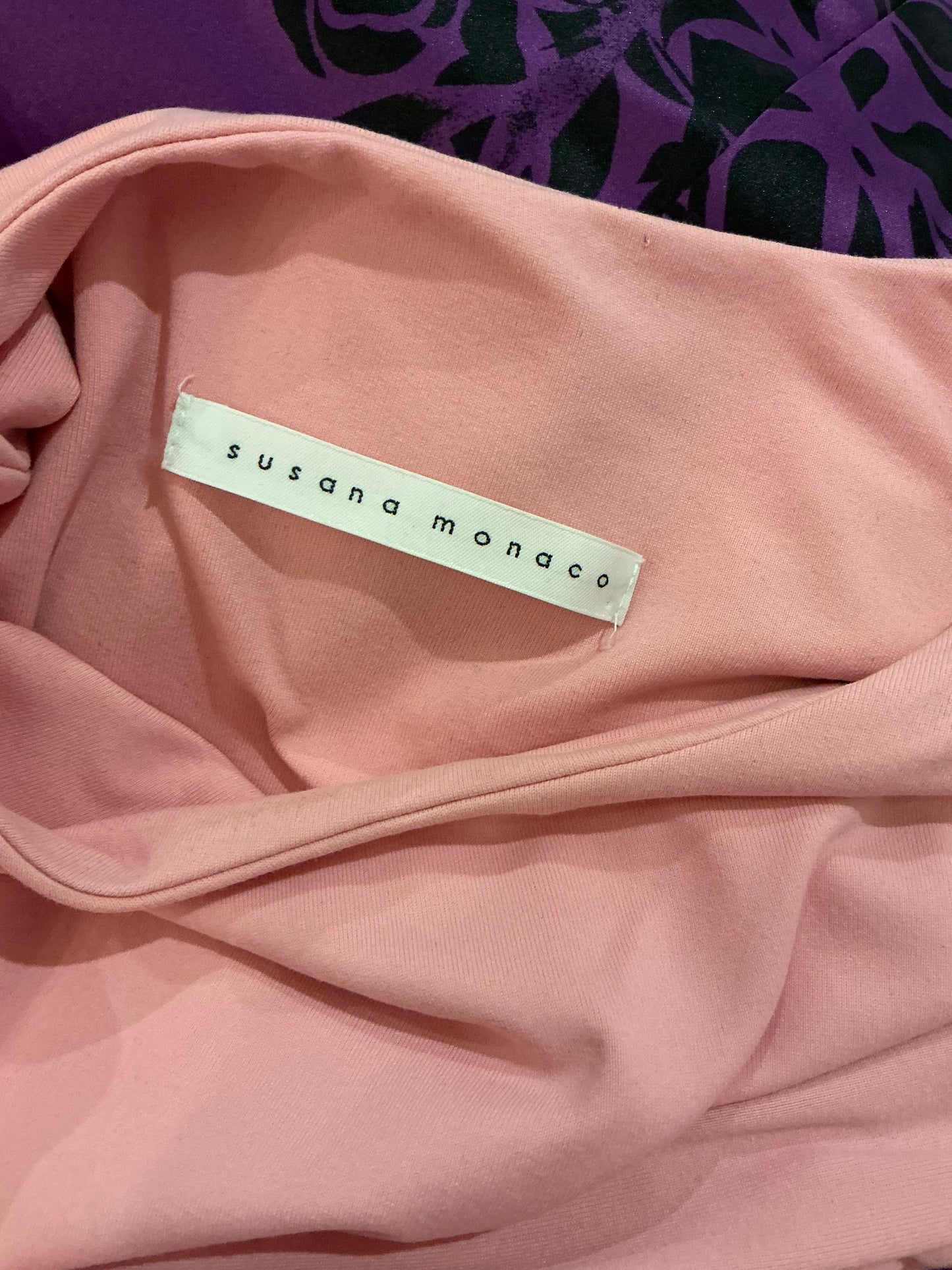 Blush Pink Susana Monaco Ruffle Mini Dress – Size M – Made in USA