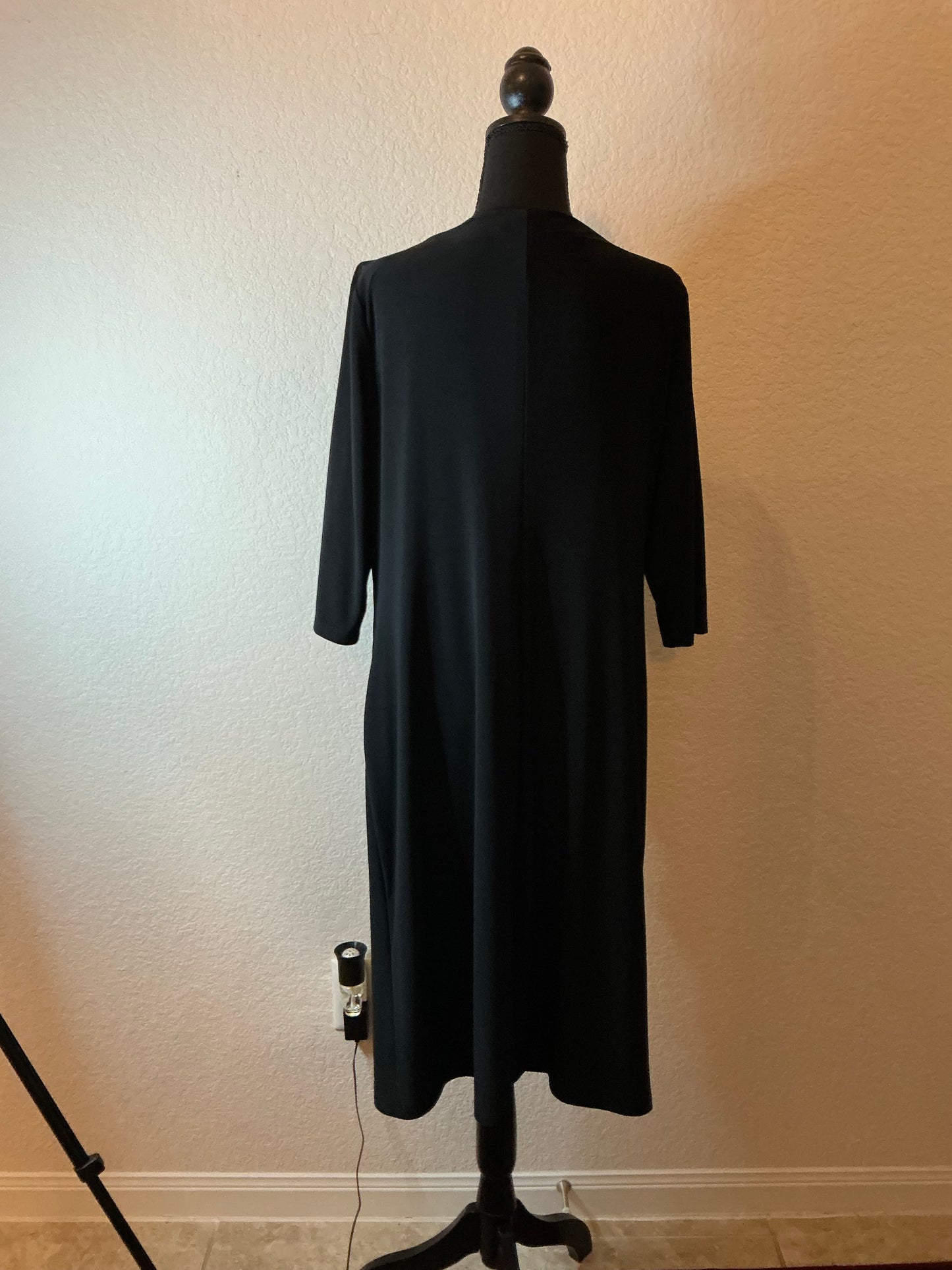 Lauren Ralph Lauren Black Cowl Neck Sheath Dress – Size 16W