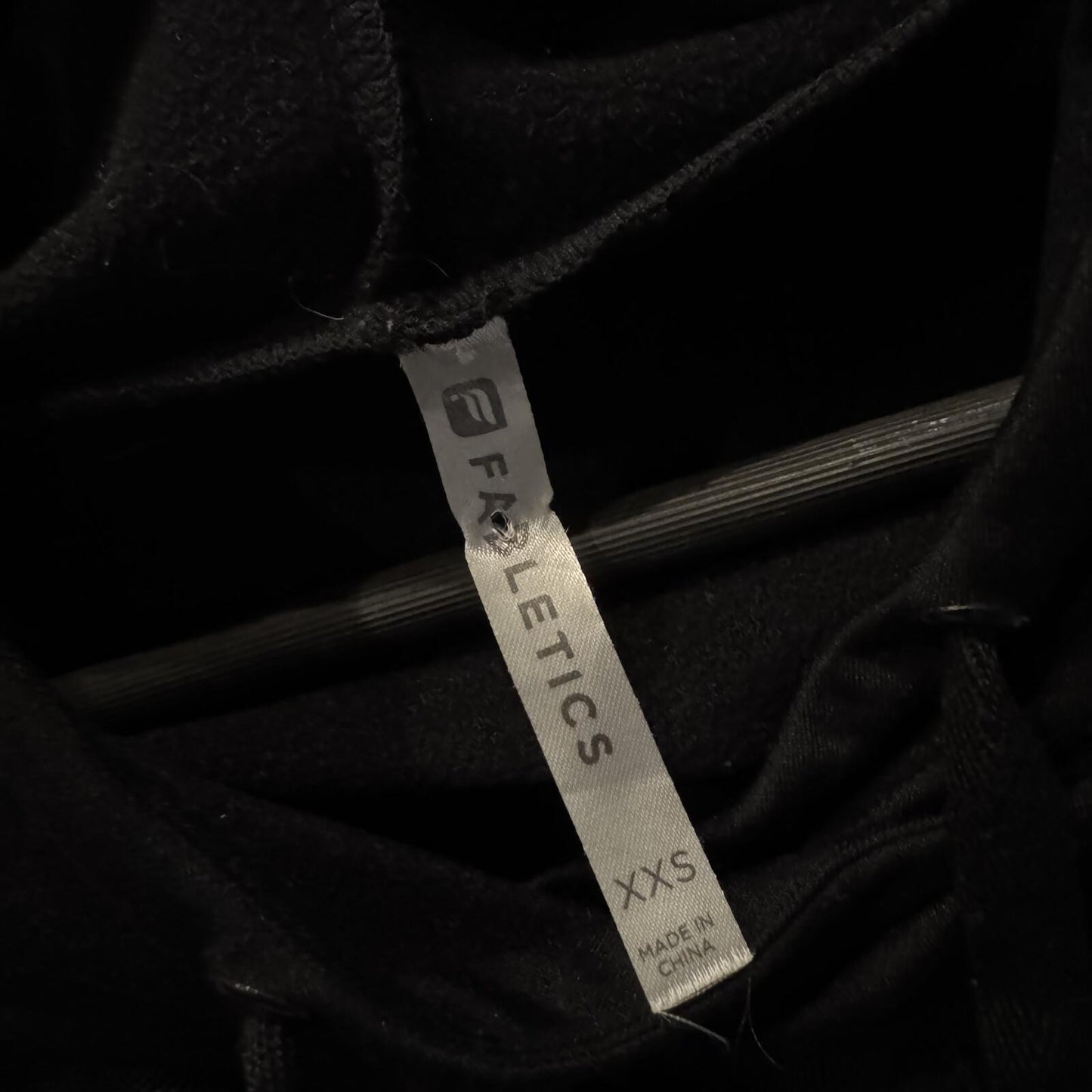 Fabletics Black Hooded Sweatshirt Dress