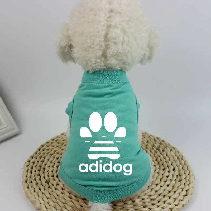 Pet Clothes Dog Vest Dog T-shirt Dog Shirt 100% Cotton Summer Thin Style Breathable French Bulldog Corgi Teddy Dog Clothes