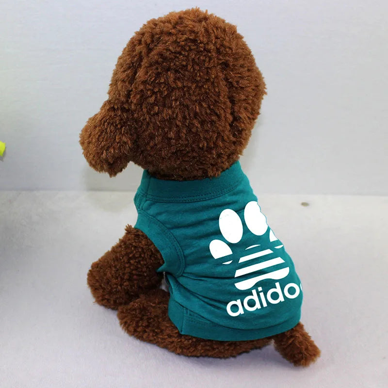 Pet Clothes Dog Vest Dog T-shirt Dog Shirt 100% Cotton Summer Thin Style Breathable French Bulldog Corgi Teddy Dog Clothes