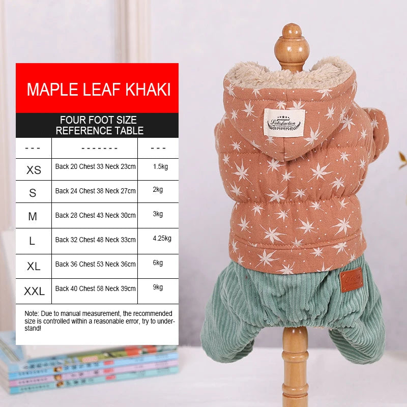 Warm Pet Clothing For Dog Clothes For Small Dog Coat Jacket Puppy Winter Pet Clothes For Dogs Costume Vest Apparel Teddy