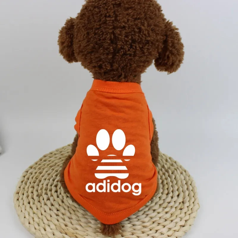 Pet Clothes Dog Vest Dog T-shirt Dog Shirt 100% Cotton Summer Thin Style Breathable French Bulldog Corgi Teddy Dog Clothes