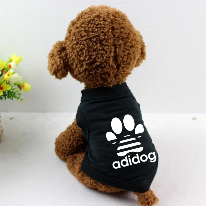 Pet Clothes Dog Vest Dog T-shirt Dog Shirt 100% Cotton Summer Thin Style Breathable French Bulldog Corgi Teddy Dog Clothes