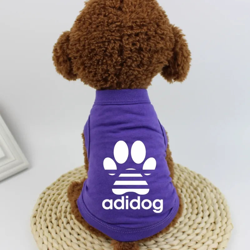 Pet Clothes Dog Vest Dog T-shirt Dog Shirt 100% Cotton Summer Thin Style Breathable French Bulldog Corgi Teddy Dog Clothes