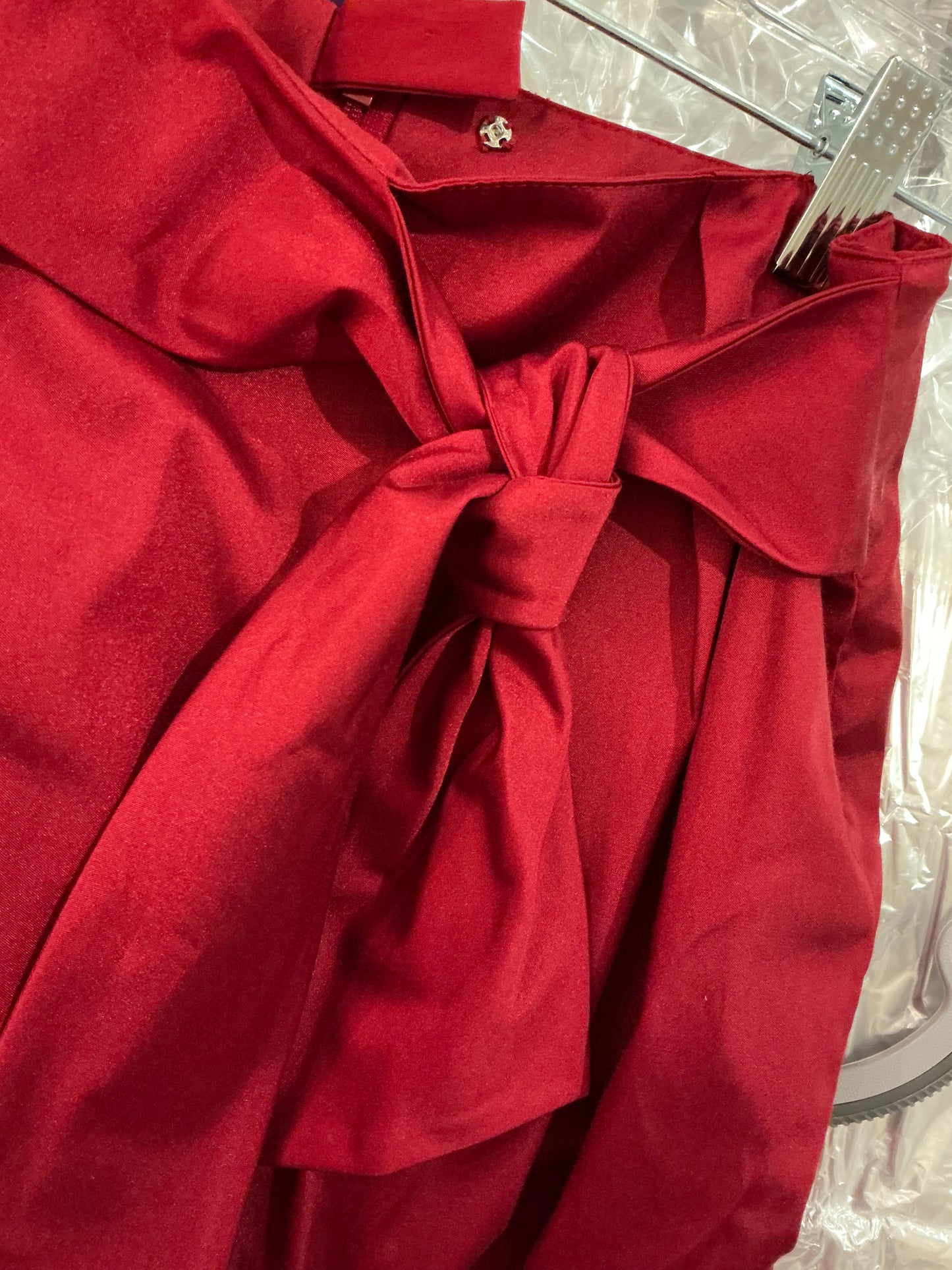 ETCETERA Burgundy Belted Sheath 2 PEICE– Size 0 NWT