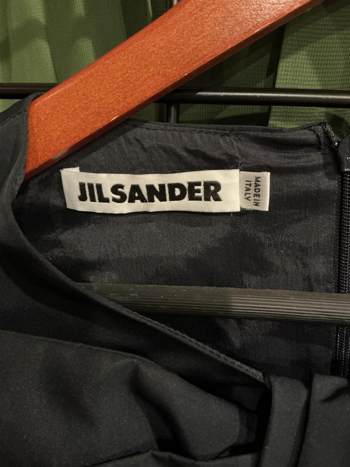 Jil Sander Black Sleeveless Structured Dress Size 38