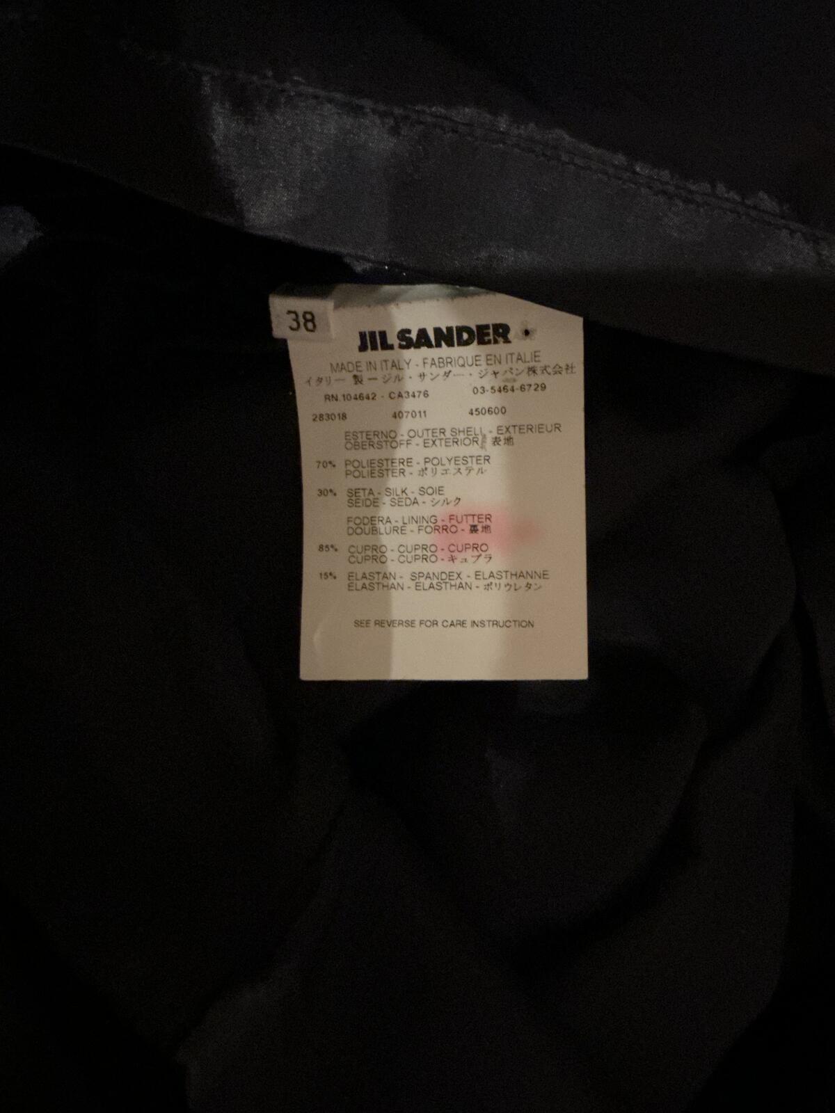 Jil Sander Black Sleeveless Structured Dress Size 38