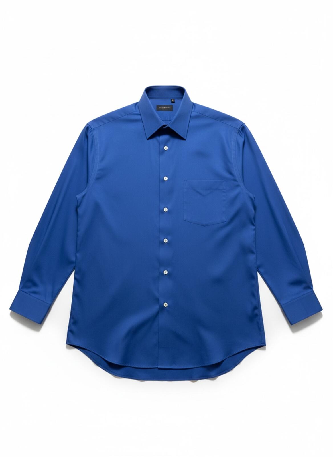 Van Heusen Men's Classic Blue Button-Up Dress Shirt