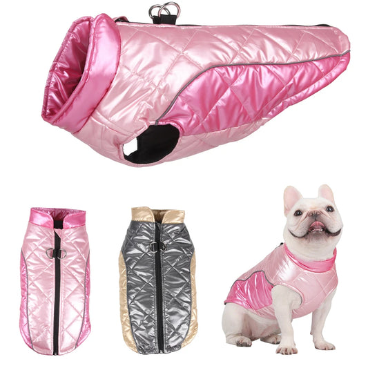 Pet Dog Clothes Large Autumn Winter Warm Dogs Cats Jacket Coat Waterproof Reflective Puppy Down Vest Chihuahua Costume Supplies