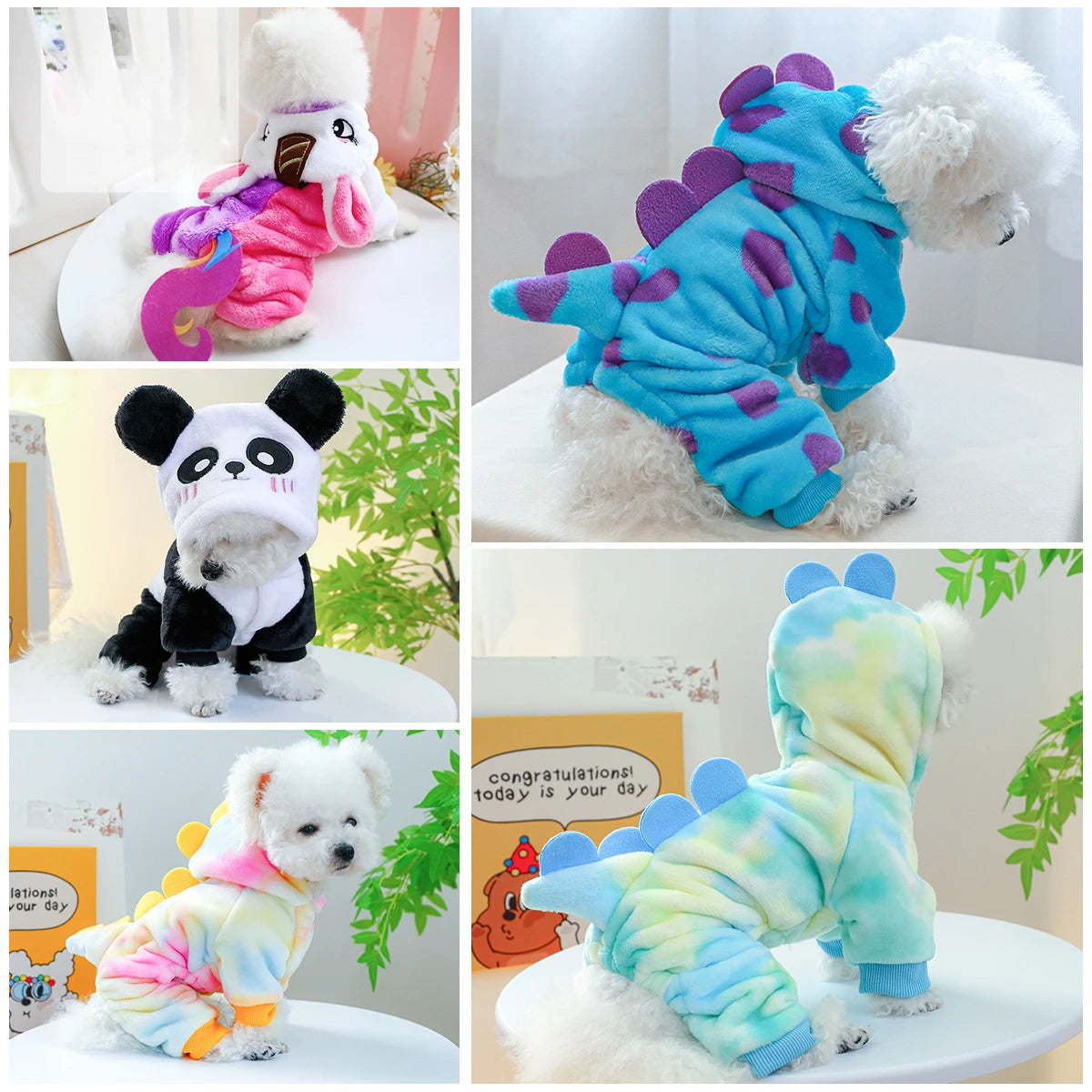 Pet Dog Clothes Cosplay Dog Cat Warm Dinosaur Clothes Puppy Coat Puppy Pet Clothes Big Dog Hoodie pet costume jacket