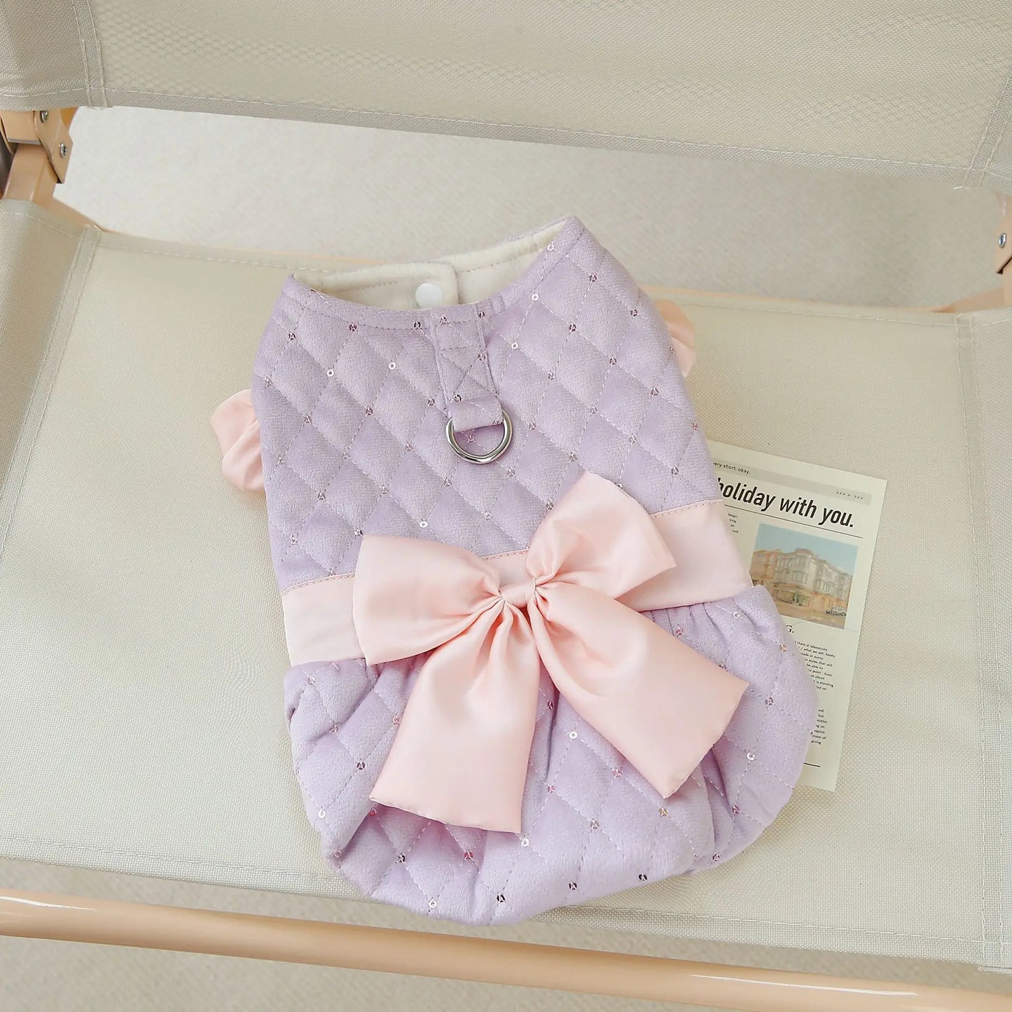 Pet Clothes Autumn/Winter New Cute Cat Clothes Sweet Cotton Skirt Teddy Bear Small Dog Cotton Clothes Chihuahua Pet Supplies