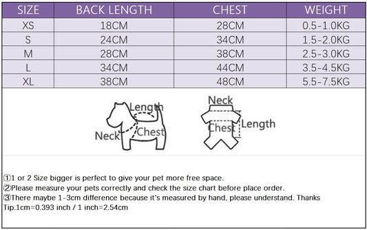 Pet Dog Cotton Clothes Warm Soft Cat Coat Fashion Jacket Winter Clothes Chihuahua Bichon Teddy Puppy Christmas Pet Warm Clothes