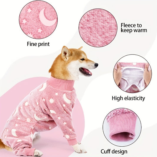 1pc Dog Pajama for Large Dogs - Cozy Pet Clothes for a Good Night's Sleep Christmas Gift